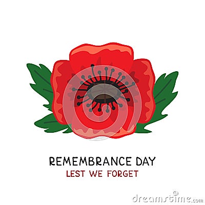 Remembrance day-01 Vector Illustration